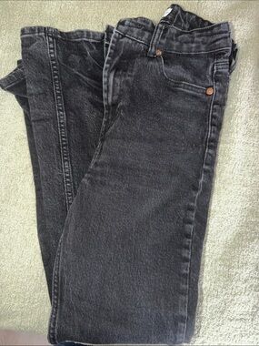 Zara Women’s Washed Black Straight Jeans Size 2